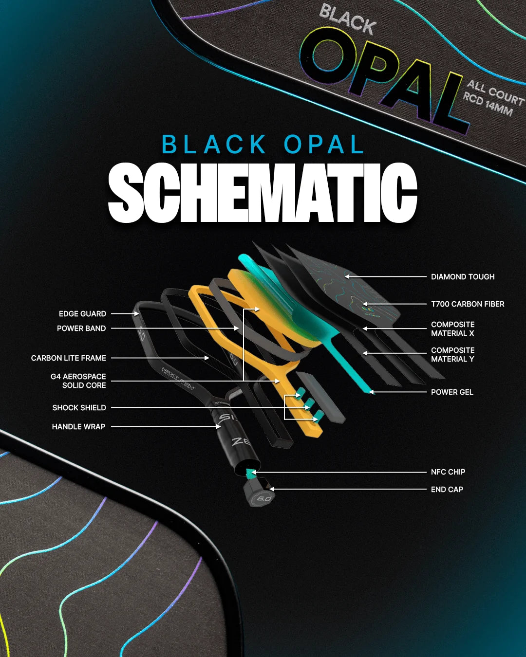 Six Zero - Black Opal 14mm / シックスゼロ - ブラックオパール 14ミリ